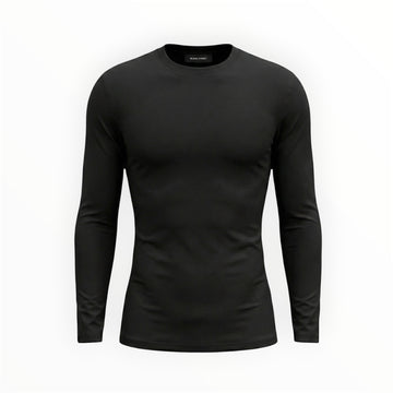 FITTED JERSEY LONG SLEEVE - BLACK