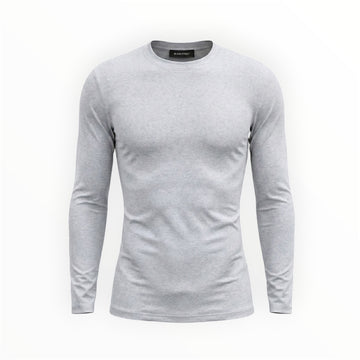 FITTED JERSEY LONG SLEEVE - ARCTIC GREY