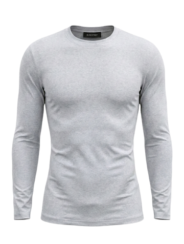 FITTED JERSEY LONG SLEEVE - ARCTIC GREY