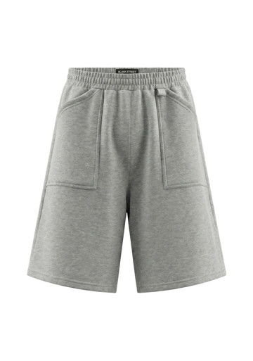 HEAVYWEIGHT SWEAT SHORTS - GREY MARL