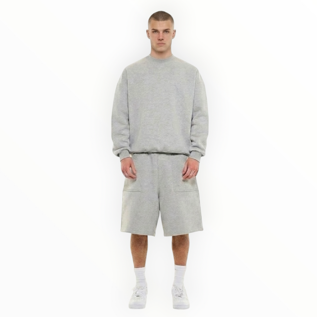 CORE SWEAT SHORTS - ASH GREY